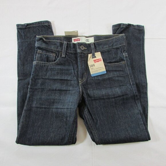 Levi's Boy's 508 Tapered Leg Red Tab Regular Fit Jeans - 25x25 (10 Reg) - Picture 2 of 5